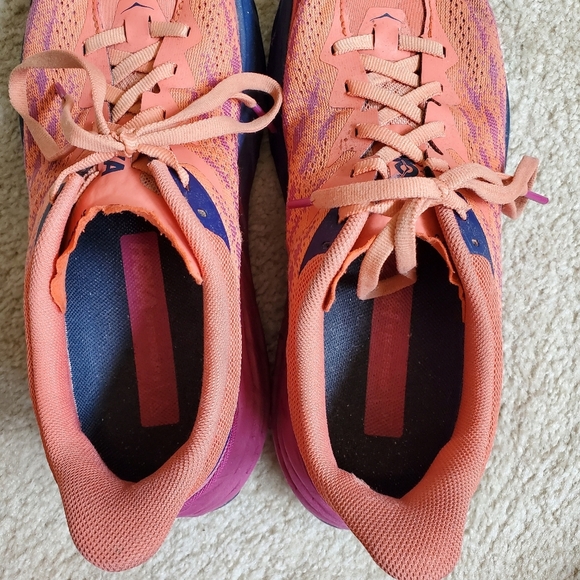 Hoka Vibrant Orange Running Shoes.  Size 7.5 - Picture 9 of 12